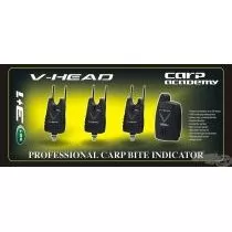 CARP ACADEMY V-Head elektromos kapásjelző szett 3+1 darabos