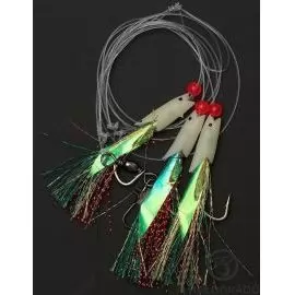 DAM Searig 5 Mackrel Glow Hokkai 100 cm / 10 cm előre szerelt tengeri előke