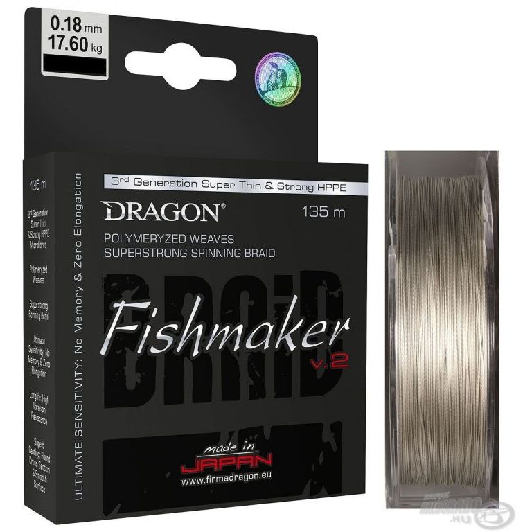 DRAGON Fishmaker V.2 Grey 135 m - 0,14 mm