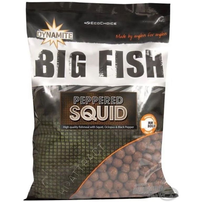 Dynamite Baits Peppered Squid bojli 20 mm 1 kg