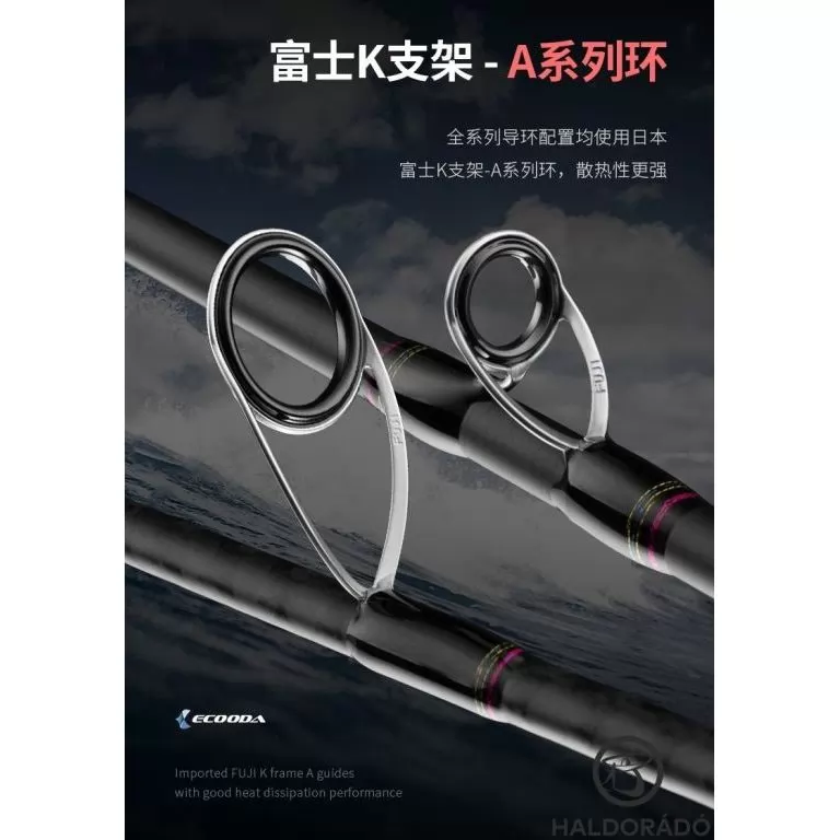 ECOODA ExairEtika Tai Raba 206HS Spinning JIG-es kősüllős, süllős horgászbot / 8