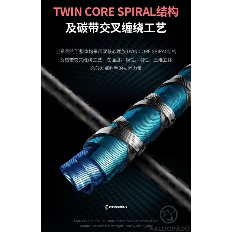 ECOODA ExairEtika Tenya Game 235MHS Spinning JIG-es süllős horgászbot / 7