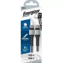 ENERGIZER USB-C - USB-C ezüst kábel 2 m