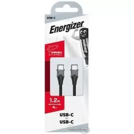 ENERGIZER USB-C - USB-C fekete kábel 1,2 m