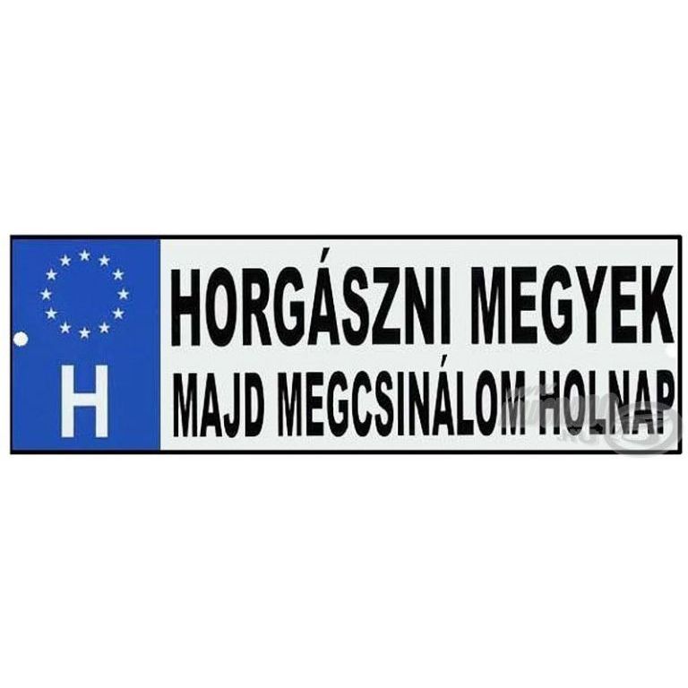 ENERGOTEAM Rendszám - Horgászni megyek