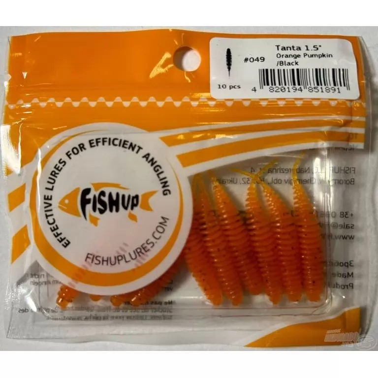 FISHUP Tanta 4 cm - Orange Pumpkin / Black / 2