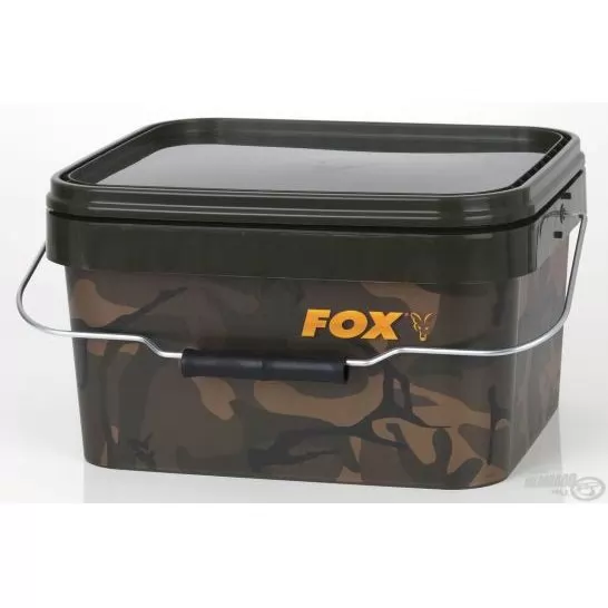 FOX Szögletes vödör terepszínű 5 L
