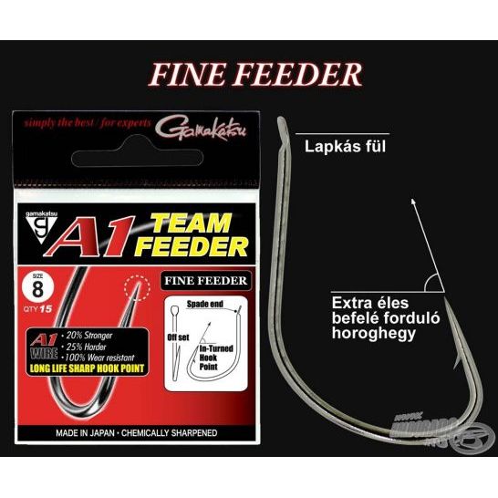 Gamakatsu A1 Team Feeder Fine Carp Hooks