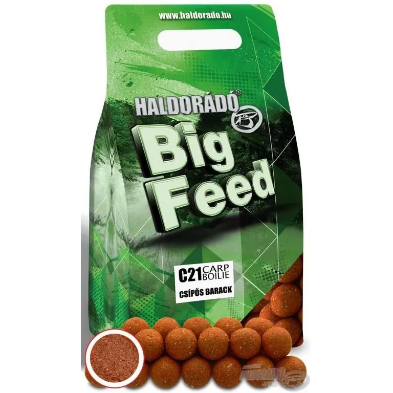 HALDORÁDÓ Big Feed - C21 Boilie - Csípős Barack 2 kg / 1