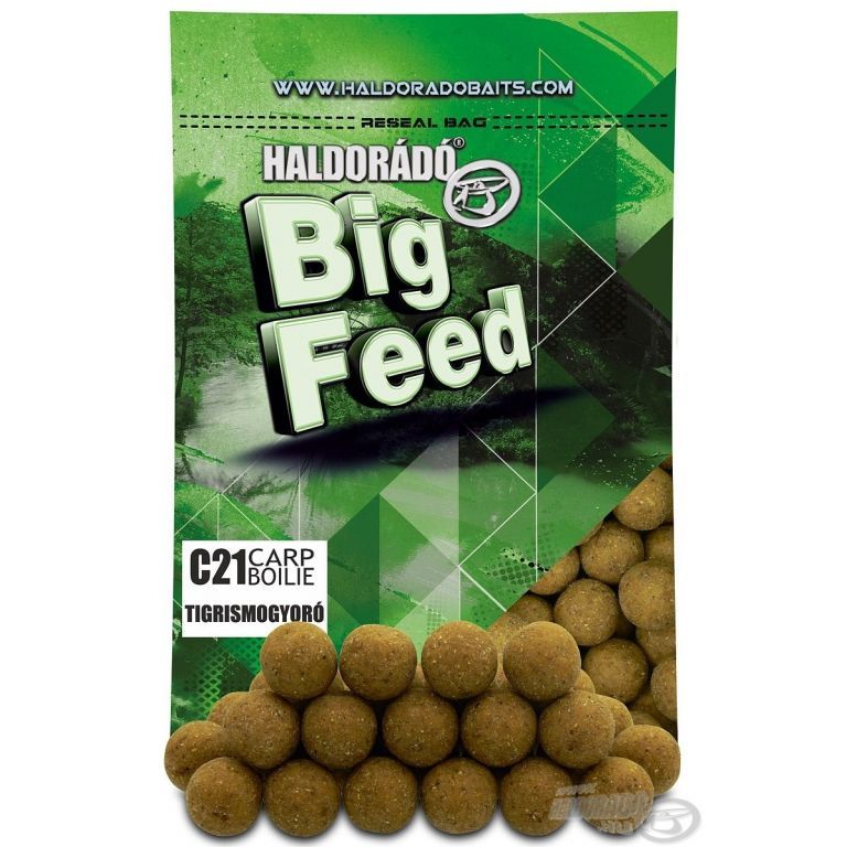 HALDORÁDÓ Big Feed - C21 Boilie - Tigrismogyoró 700 g