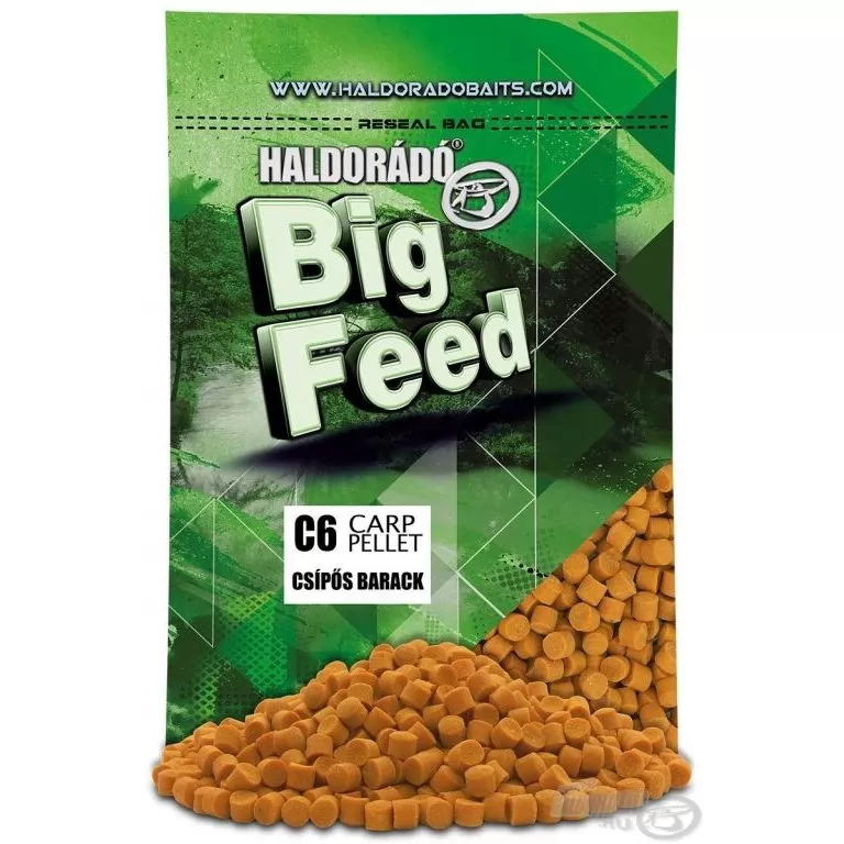 HALDORÁDÓ Big Feed - C6 Pellet - Csípős Barack 700 g / 1