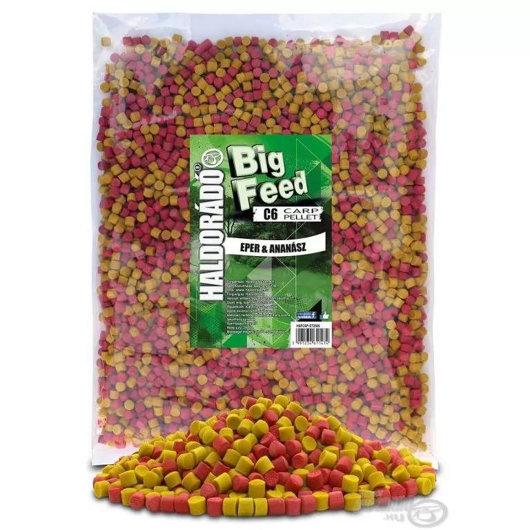 HALDORÁDÓ Big Feed - C6 Pellet - Eper & Ananász 2 kg / 1