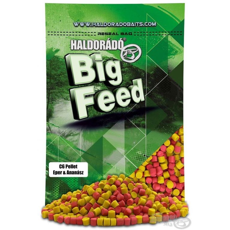 HALDORÁDÓ Big Feed - C6 Pellet - Eper & Ananász 700 g