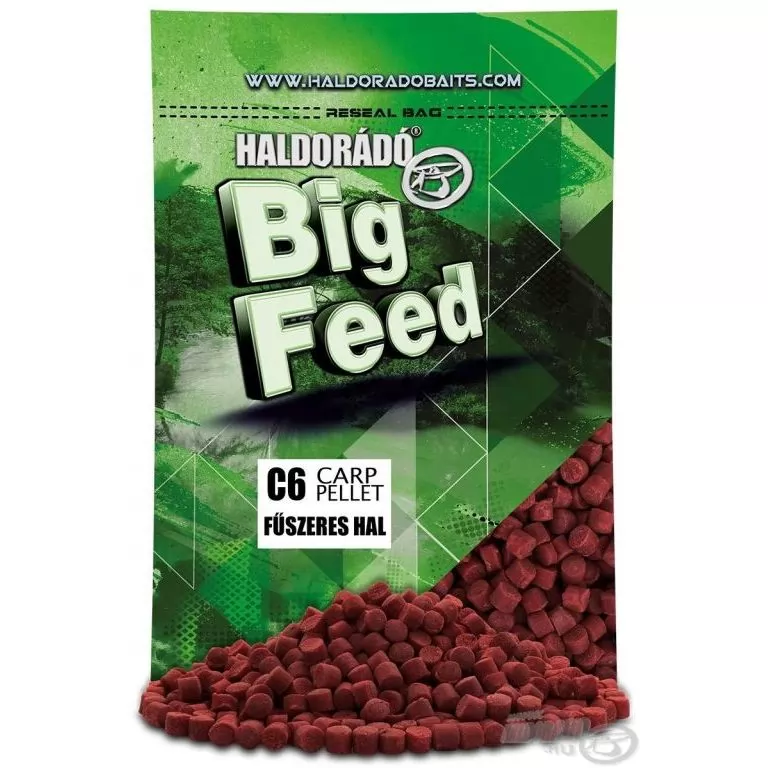 HALDORÁDÓ Big Feed - C6 Pellet - Fűszeres Hal 700 g / 1