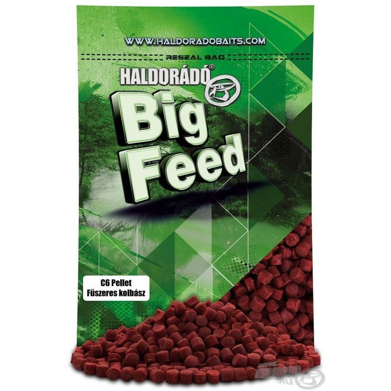 HALDORÁDÓ Big Feed - C6 Pellet - Fűszeres Kolbász 800 g