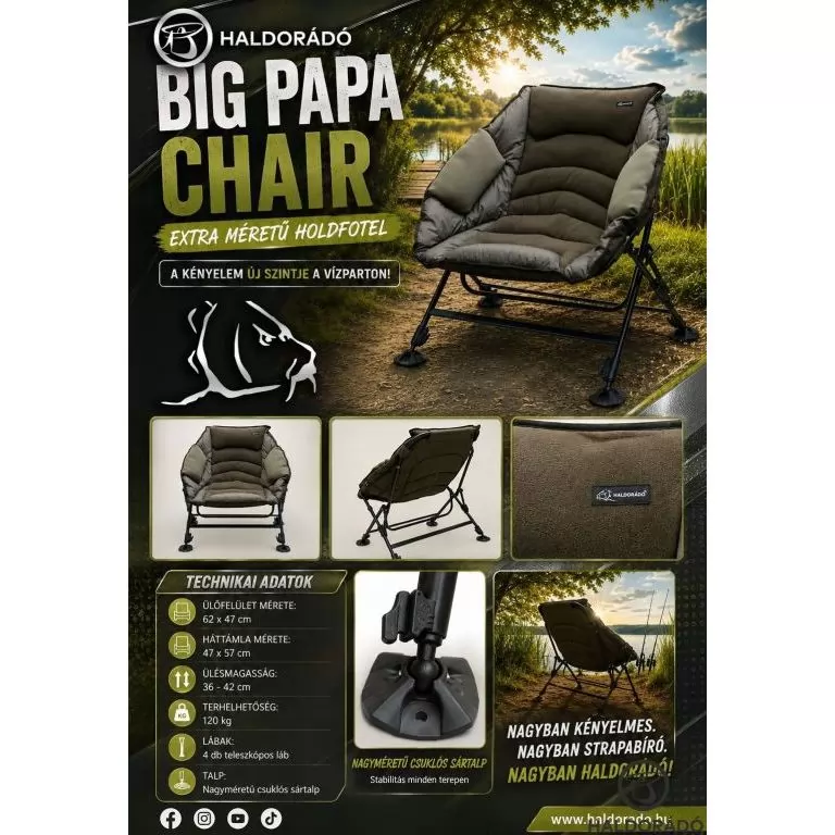 HALDORÁDÓ Big Papa Chair - extra méretű holdfotel / 2