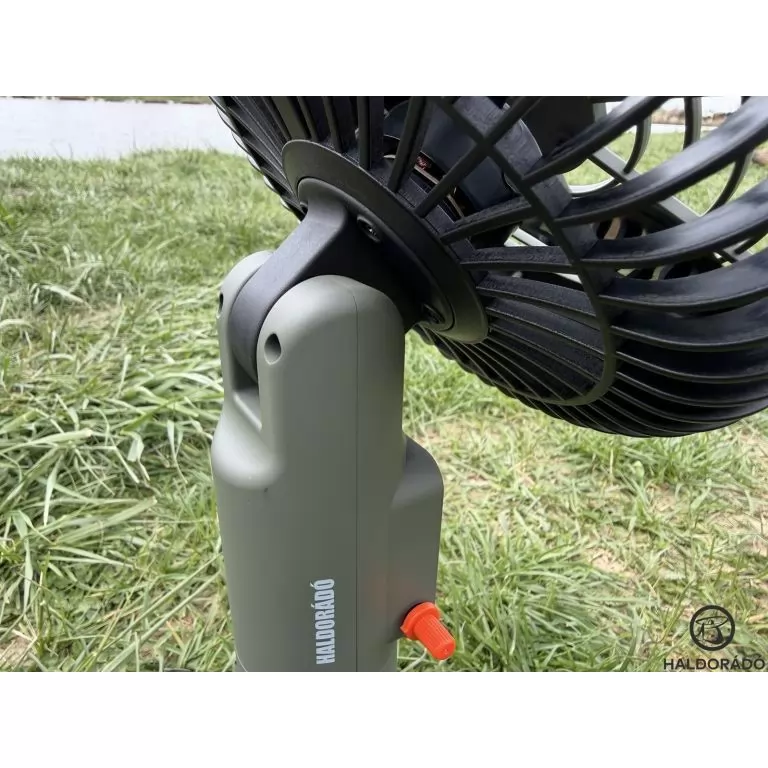 HALDORÁDÓ Camping akkumulátoros ventilátoros lámpa LED lámpával / 7