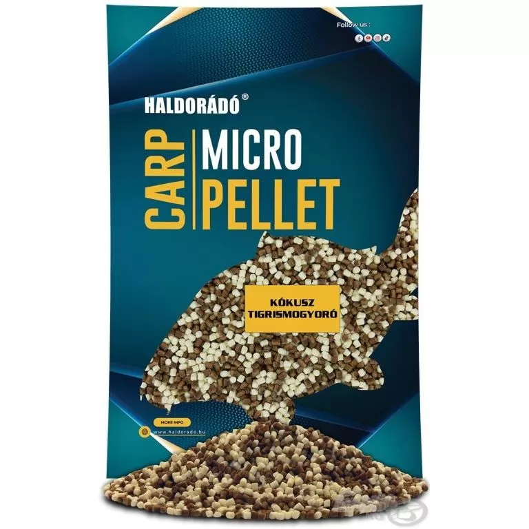 HALDORÁDÓ Carp Micro Pellet - Kókusz + Tigrismogyoró / 1