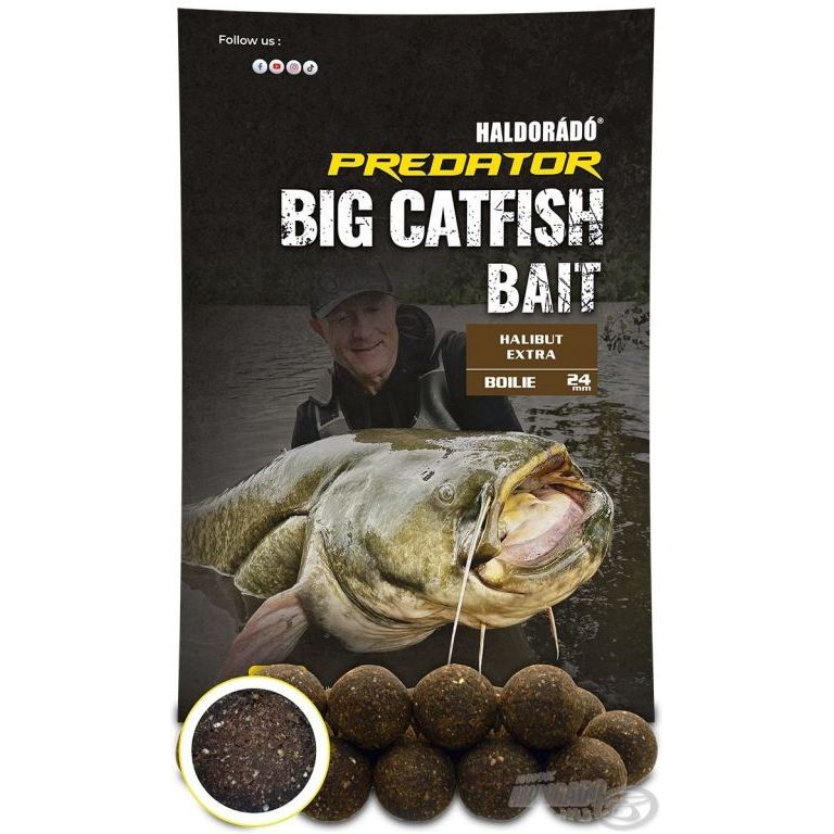 HALDORÁDÓ Catfish Bait Boilie 24+ - Halibut Extra