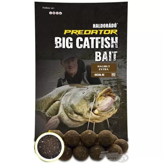 HALDORÁDÓ Catfish Bait Boilie 30+ - Halibut Extra