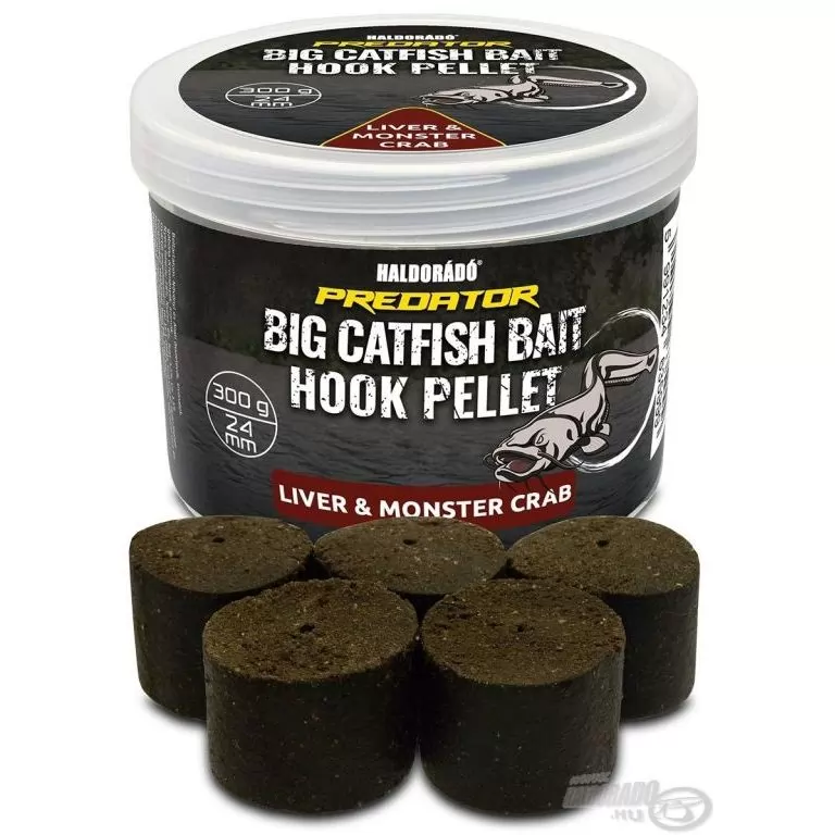 HALDORÁDÓ Catfish Bait Hook Pellet 24 mm - Liver & Monster Crab / 1