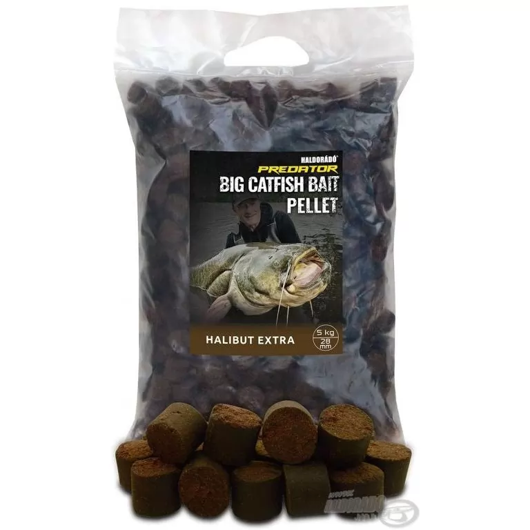 HALDORÁDÓ Catfish Bait Pellet 28 mm - Halibut Extra 5 kg / 1