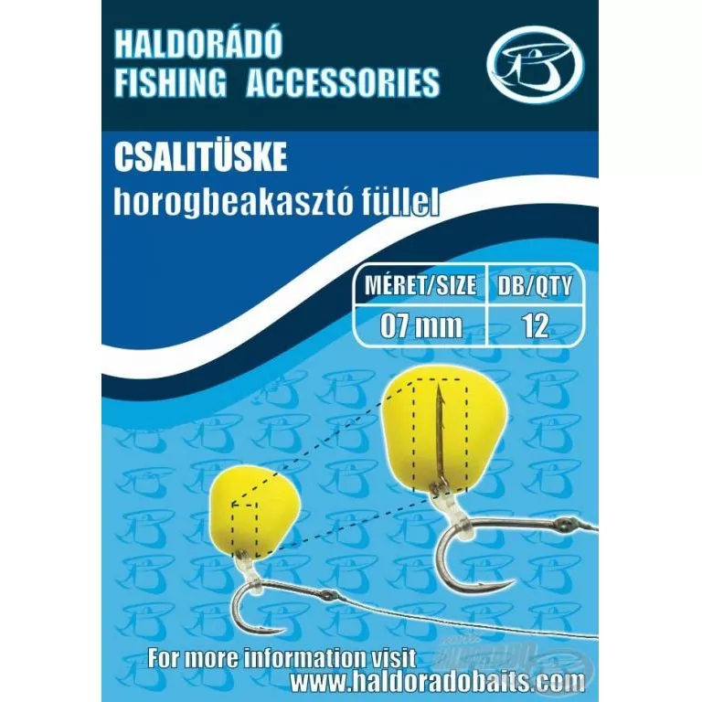 HALDORÁDÓ Csalitüske horogbeakasztó füllel 07 mm / 1