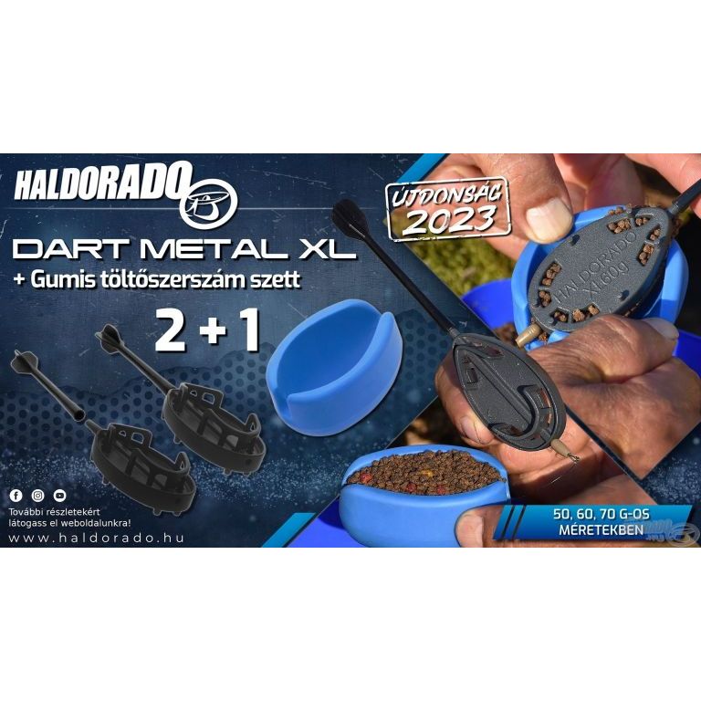 HALDORÁDÓ Dart Metal XL 60 g kosár szett