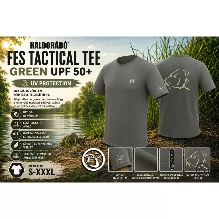 HALDORÁDÓ FES Tactical Tee Green UPF 50+ S / 1