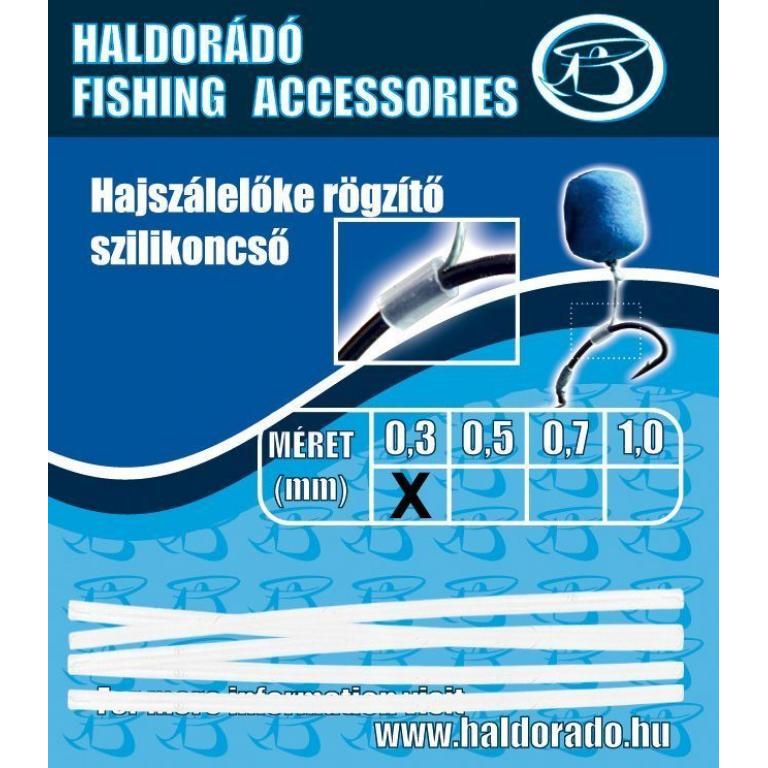 HALDORÁDÓ Hajszálelőke rögzítő szilikoncső 0,3 mm