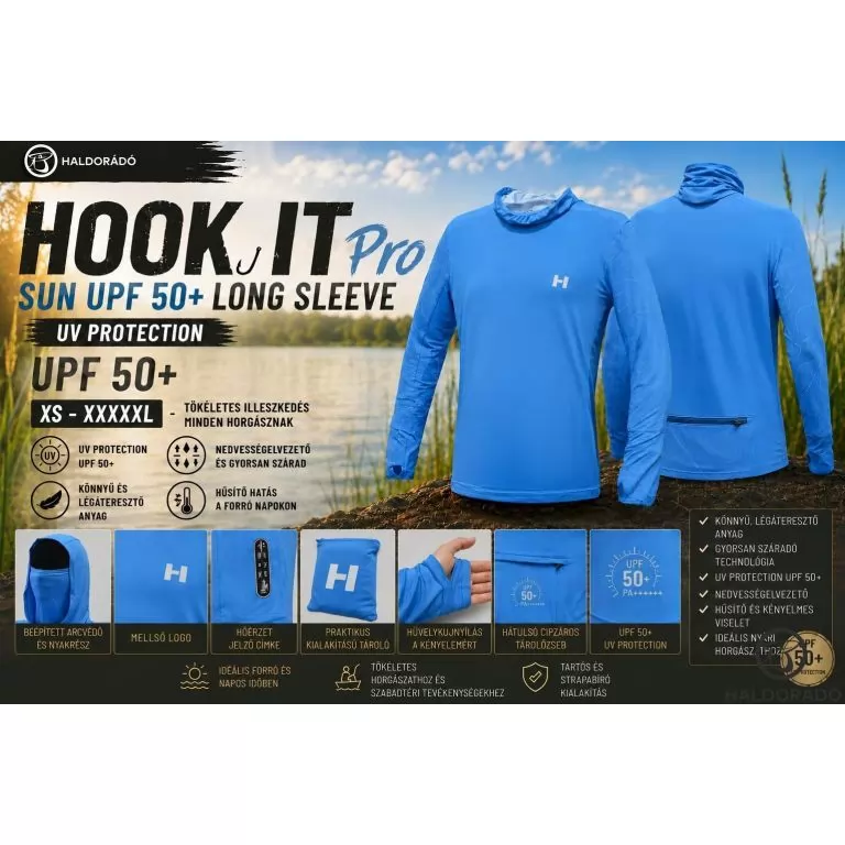 HALDORÁDÓ HOOK IT Pro SUN UPF 50+ Long Sleeve S / 1