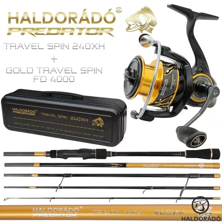 HALDORÁDÓ Kaiwo Travel Spin 240XH bot + orsó szett / 2