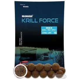 HALDORÁDÓ Krill Force Boilie Long Life 20 mm - Krill Hot Spicy