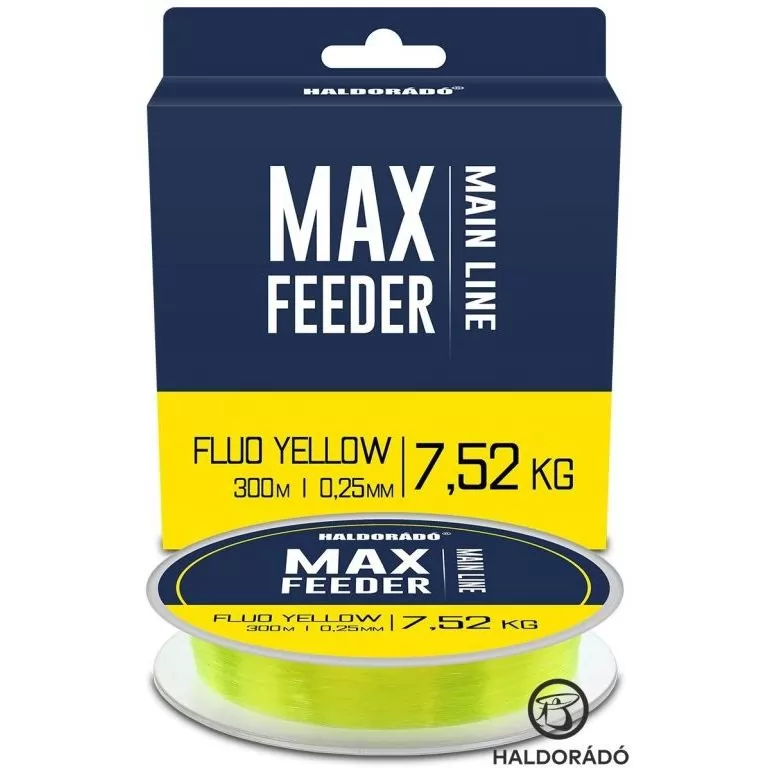 HALDORÁDÓ MAX Feeder Fluo Yellow 0,25 mm / 300 m / 1