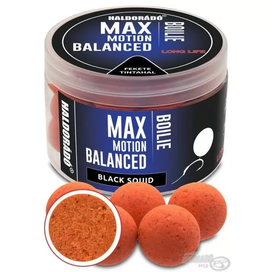 HALDORÁDÓ MAX MOTION Boilie Balanced 20 mm - Fekete Tintahal