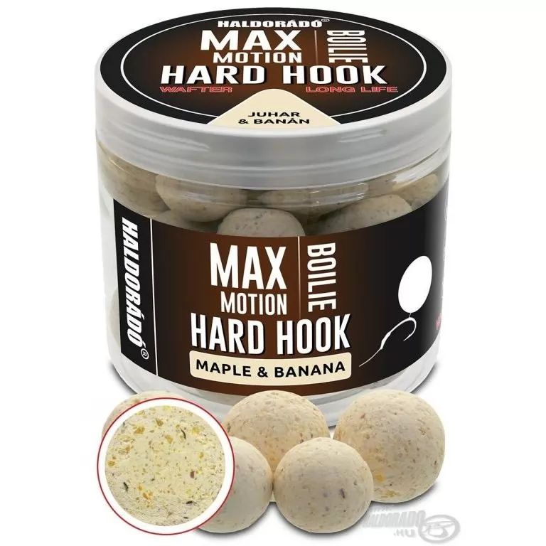 HALDORÁDÓ MAX MOTION Boilie Hard Hook Wafter 16, 20 mm - Juhar & Banán / 1