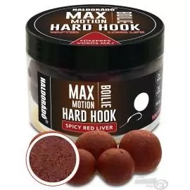 HALDORÁDÓ MAX MOTION Boilie Hard Hook Wafter 24, 30 mm - Fűszeres Vörös Máj