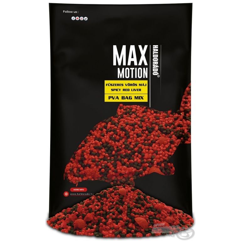 HALDORÁDÓ MAX MOTION PVA Bag Mix - Fűszeres Vörös Máj