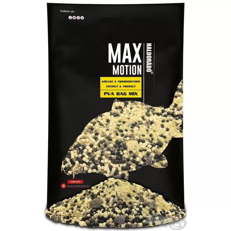 HALDORÁDÓ MAX MOTION PVA Bag Mix - Kókusz & Tigrismogyoró / 1