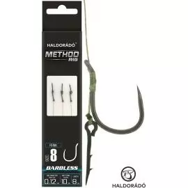 HALDORÁDÓ Method Rig 4 Braid 10 mm / Rank 8 Barbless szakáll nélküli horoggal termék kép