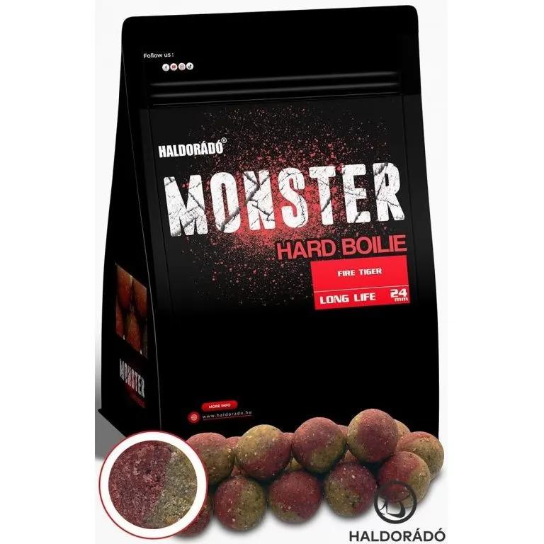 HALDORÁDÓ MONSTER Hard Boilie 24+ - Fire Tiger / 1