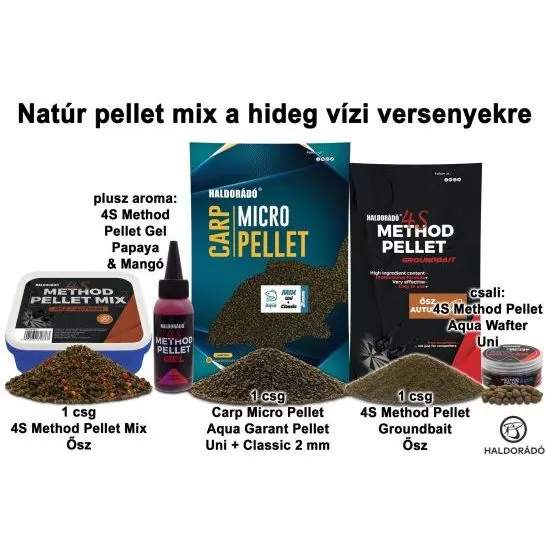 HALDORÁDÓ Őszi recept 13 - Natúr pellet mix a hideg vízi versenyekre termék kép