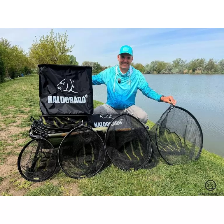 HALDORÁDÓ Power Carp Landing Net 45x40 cm - szupererős alu pontyos merítőfej / 6