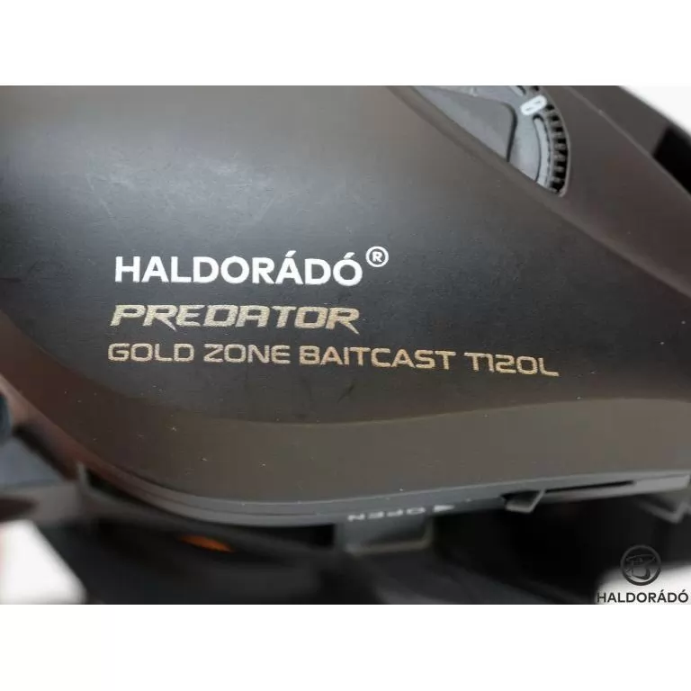 HALDORÁDÓ Predator Gold Zone Baitcast T120L erős univerzális multiplikátoros pergető orsó / 3