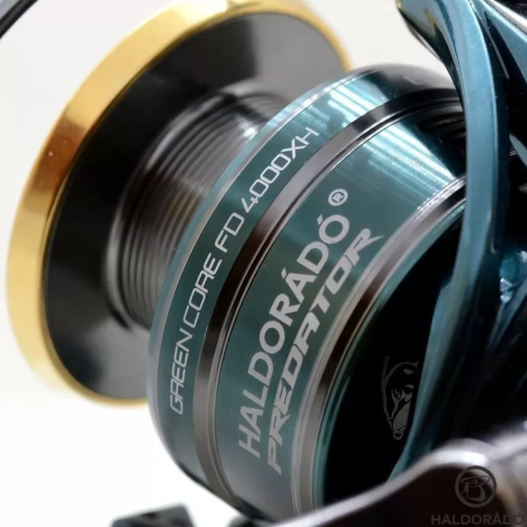 HALDORÁDÓ Predator Green Core FD 4000XH harcsapergető orsó díszdobozban / 3