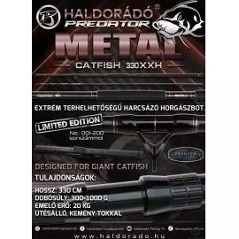 HALDORÁDÓ Predator Metal Catfish 330XXH harcsázó horgászbot termék kép