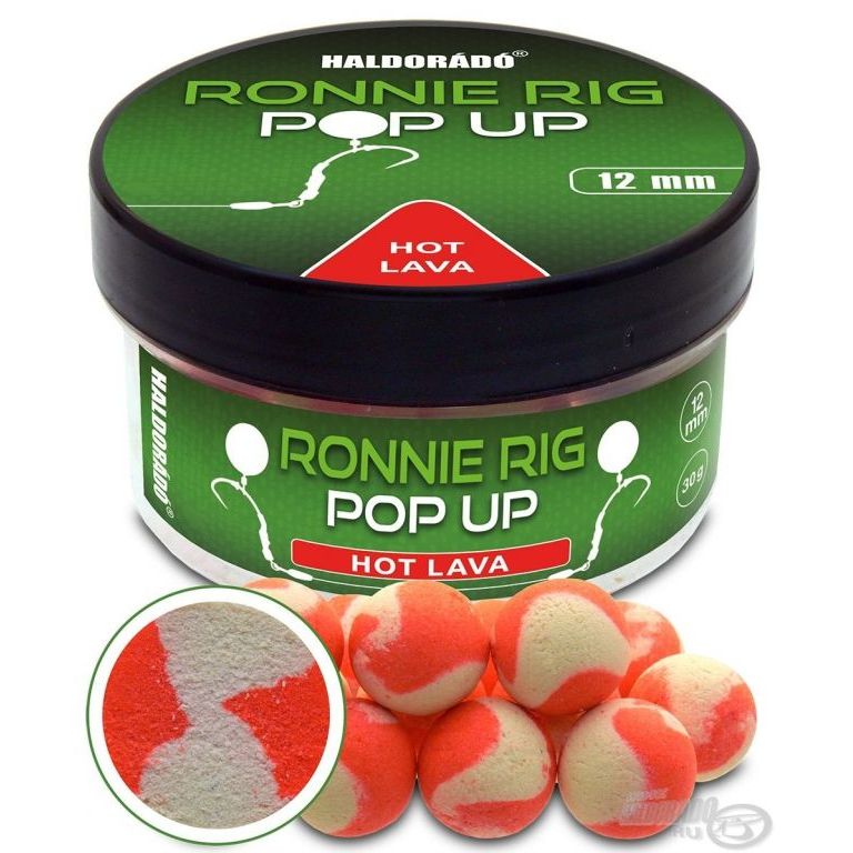 HALDORÁDÓ Ronnie Rig Pop Up 12 mm - Hot Lava