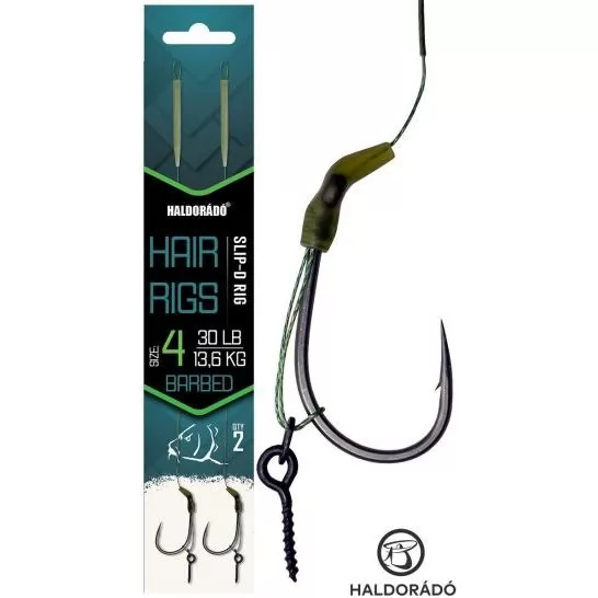 HALDORÁDÓ Slip D-Rig - 4 - professzionális pontyos horogelőke fekvő és hóember csalikhoz
