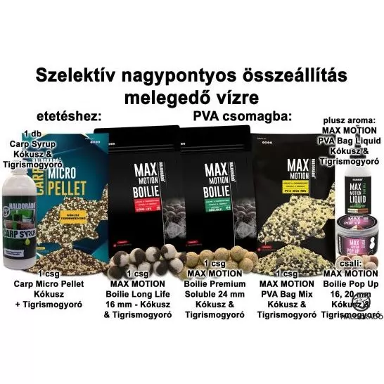 HALDORÁDÓ Tavaszi recept 5 - Szelektív nagypontyos összeállítás melegedő vízre