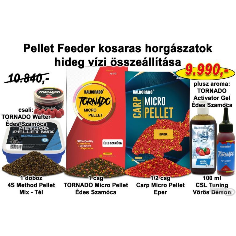 HALDORÁDÓ Téli recept 11 - Pellet Feeder kosaras horgászatok hideg vízi összeállítása